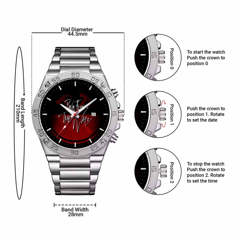 The Wall - Red Hammers Gentleman Powermatic Silver Watch