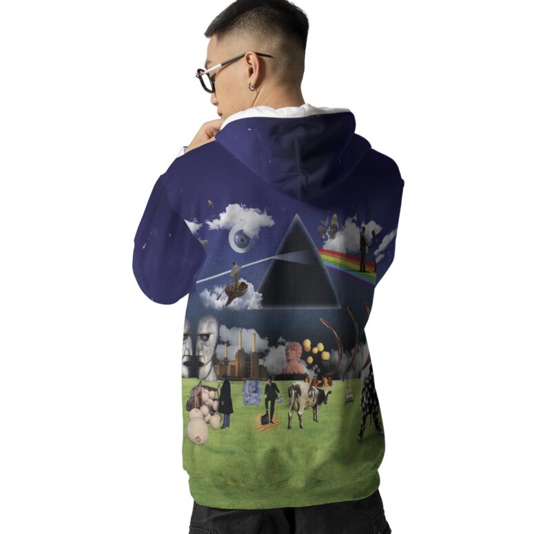 Pink Floyd DSOTM WYWH Division Bell Pulse Animal Collage Album Shirt