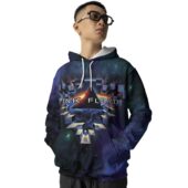 Hoodie Front Wish You Were Here Dsotm Astronaut Handshake Galaxy Space 3d - OtherBrick