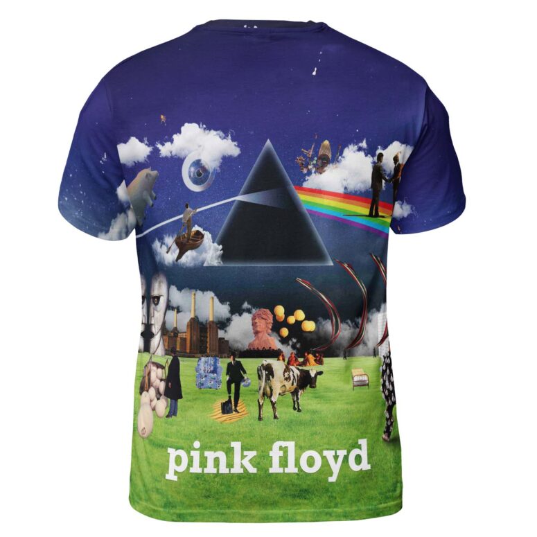DSOTM WYWH Division Bell Pulse Animal Collage Album Pink Floyd Shirt