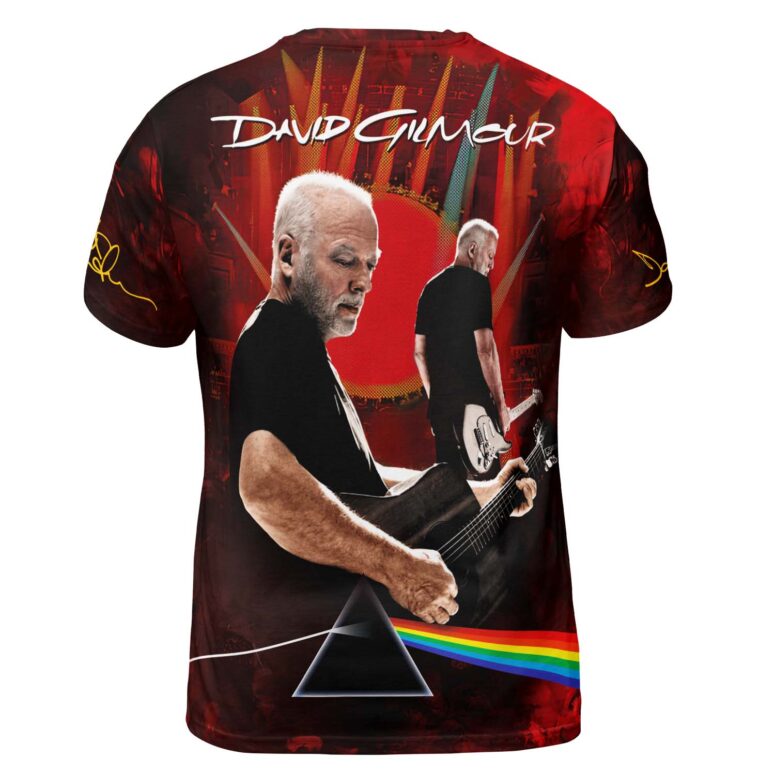 David Gilmour x DSOTM Pink Floyd Red Shirt David Gilmour x DSOTM Pink Floyd Red Shirt