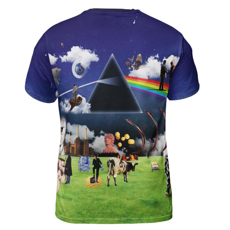 Pink Floyd DSOTM WYWH Division Bell Pulse Animal Collage Album Shirt