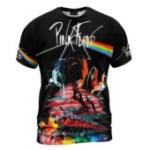 Shirt Front Dsotm Pink Floyd The Wall Screaming Face Fecking Flower Art 3d - OtherBrick