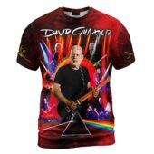 Shirt Front David Gilmour X Dsotm Pink Floyd Red - OtherBrick