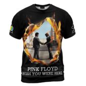 Shirt Front Pink Floyd Wywh Burning X Dsotm 3d - OtherBrick