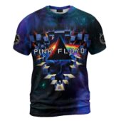 Shirt Front Wish You Were Here Dsotm Astronaut Handshake Galaxy Space 3d - OtherBrick