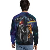 Sweater Back Wish You Were Here Dsotm Astronaut Handshake Galaxy Space 3d - OtherBrick