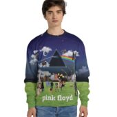 Sweater Front Dsotm Wywh Division Bell Pulse Animal Collage Album Pink Floyd 3d Hoodie - OtherBrick