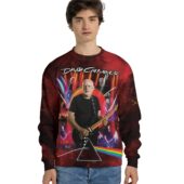 Sweater Front David Gilmour X Dsotm Pink Floyd Red 3d - OtherBrick