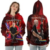 Ziphoodie David Gilmour X Dsotm Pink Floyd Red - OtherBrick