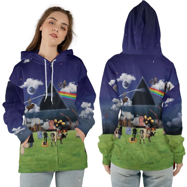 Pink Floyd DSOTM WYWH Division Bell Pulse Animal Collage Album Shirt