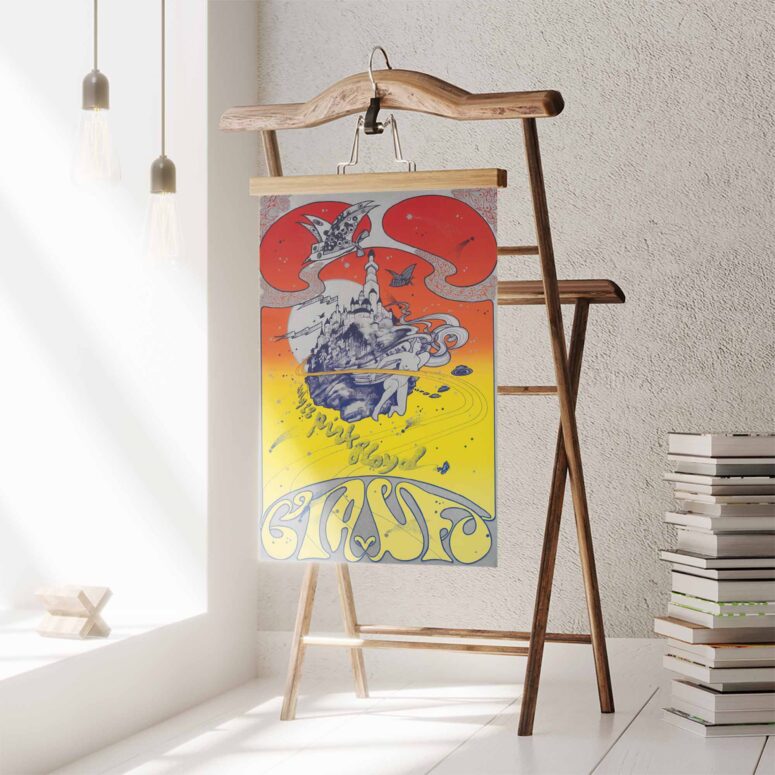 CIA UFO by Hapshash and The Coloured Coat Pink Floyd Poster