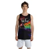 Mockup Men Tank 3d Pink Floyd Dark Side Of The Moon Smoke Color 3d - OtherBrick