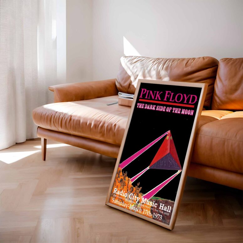 Pink FLOYD Radio City Music Hall Concert 1973 New york City Poster Pink FLOYD Radio City Music Hall Concert 1973 New york City Poster