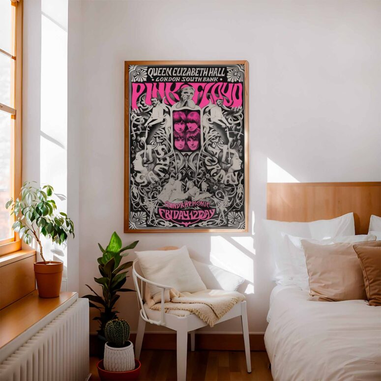 Pink Floyd At Queen Elizabeth Hall Psychedelic Games For May 1967 Poster Pink Floyd At Queen Elizabeth Hall Psychedelic Games For May 1967 Poster