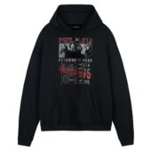 Pink Floyd Knebworth Park 5th 75 Front Hoodie Black - OtherBrick