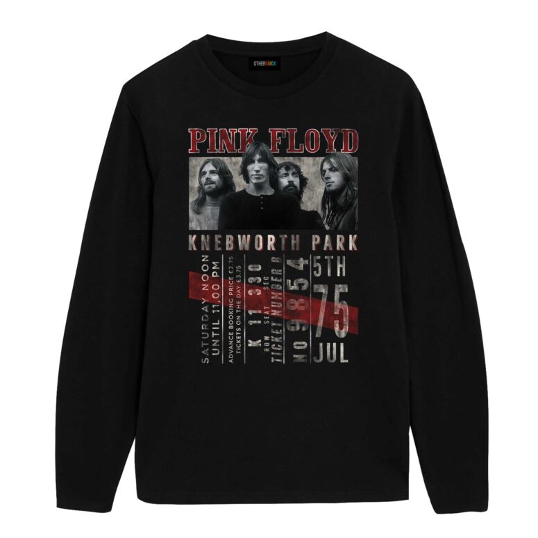 Pink Floyd Concert Ticket Knebworth Park 5th 75 Shirt Pink Floyd Concert Ticket Knebworth Park 5th 75 Shirt