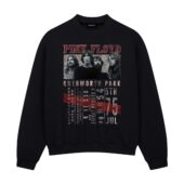 Pink Floyd Knebworth Park 5th 75 Front Sweatshirt Black - OtherBrick