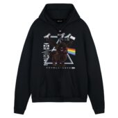Pink Floyd Pokemon Eeve Evolution Front Hoodie Black - OtherBrick