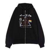 Pink Floyd Pokemon Eeve Evolution Front Ziphoodie Black - OtherBrick
