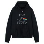 Quicksilver Pink Floyd Front Hoodie Black - OtherBrick