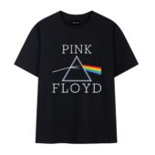 Quicksilver Pink Floyd Front Tshirt Black - OtherBrick