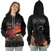 Roger Waters The Wall Live 2012 Tour Us And Them Pink Floyd Ziphoodie - OtherBrick
