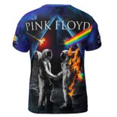 Shirt Back Wywh Burning X Dsotm Astronaut Handshake Galaxy Space 3d - OtherBrick