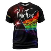 Shirt Front Pink Floyd Dark Side Of The Moon Smoke Color 3d - OtherBrick