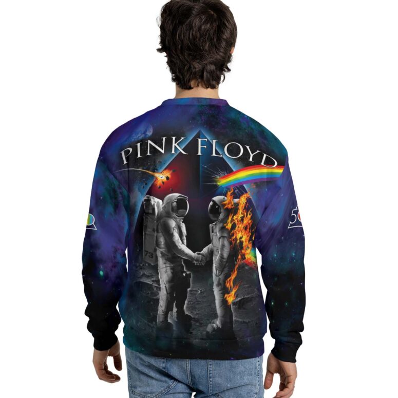 WYWH Burning x DSOTM Astronaut Handshake Galaxy Space Shirt