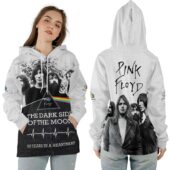 Ziphoodie Pink Floyd Band Tdsotm 50 Years Aniversary X The Wall 3d - OtherBrick