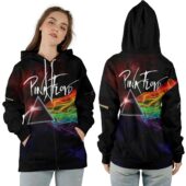 Ziphoodie Pink Floyd Dark Side Of The Moon Smoke Color 3d - OtherBrick