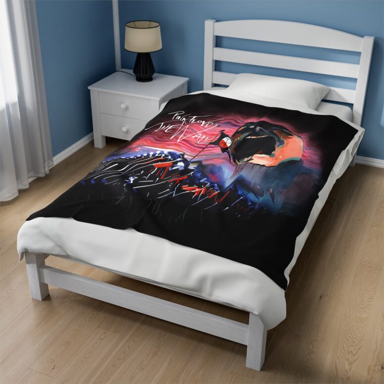 Pink Floyd The Wall Hammers and Scream Velveteen Plush Blanket