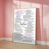 Animals Album Lyrics Pigs Dogs Sheep Pigs On The Wing Poster 6 - OtherBrick