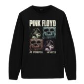 Memento Mori Pink Floyd Live At Pompeii Front Longsleeve Black - OtherBrick