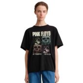 Memento Mori Pink Floyd Live At Pompeii Front Shirt Woman Black - OtherBrick