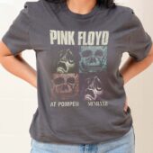 Memento Mori Pink Floyd Live At Pompeii Front Shirt Woman Grey - OtherBrick