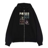Memento Mori Pink Floyd Live At Pompeii Front Ziphoodie Black - OtherBrick