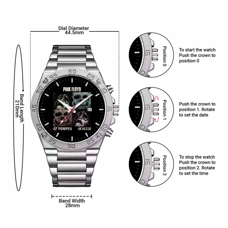 Memento Mori Pink Floyd at Pompeii MCMLXXII Gentleman Powermatic Silver Watch Memento Mori Pink Floyd at Pompeii MCMLXXII Gentleman Powermatic Silver Watch