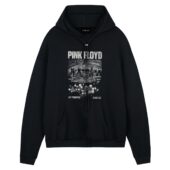 Pink Floyd Live At Pompeii Mcmlxxii Set Control Heatsun Front Hoodie Black - OtherBrick
