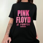 Pink Floyd Live At Pompeii Mcmlxxii Front Shirt Woman Black - OtherBrick