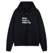 Pink Floyd Pompeii Front Hoodie Black - OtherBrick