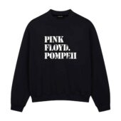 Pink Floyd Pompeii Front Sweatshirt Black - OtherBrick