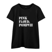 Pink Floyd Pompeii Front Wtee Black - OtherBrick