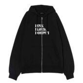 Pink Floyd Pompeii Front Ziphoodie Black - OtherBrick
