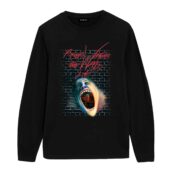 Roger Waters The Wall Live Screaming Face Front Longsleeve Black - OtherBrick