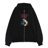 Roger Waters The Wall Live Screaming Face Front Ziphoodie Black - OtherBrick