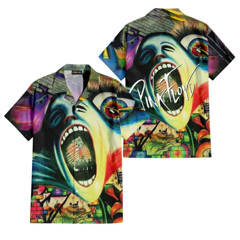 Screaming face The Wall Pulse DSOTM Hawaiian Shirt