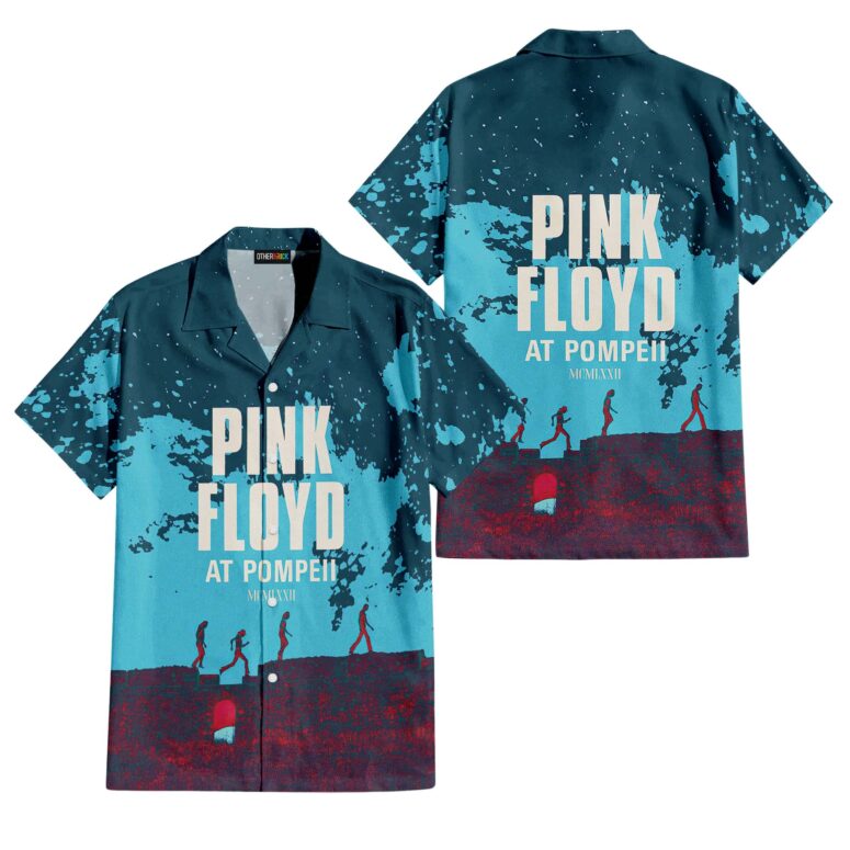 Pink Floyd at Pompeii MCMLXXII Red Hawaiian Shirt