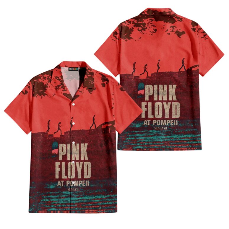 Pink Floyd at Pompeii MCMLXXII Red Hawaiian Shirt